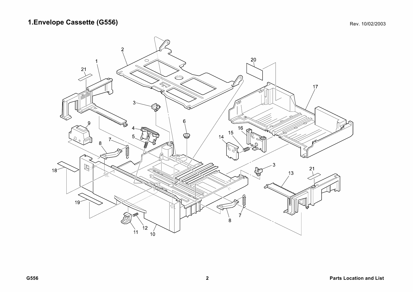 RICOH Options G556 ENVELOPE-FEEDER-TYPE-2600 Parts Catalog PDF download-4 RICOH Options G556 ENVELOPE-FEEDER-TYPE-2600 Parts Catalog PDF download-4